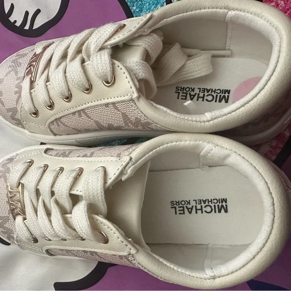 Michael Kors Kids' Cream Sneakers - Picture 3 of 8